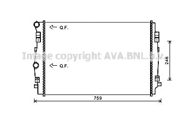 AVA QUALITY COOLING Radiaator,mootorijahutus VW2344